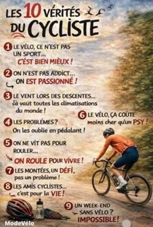 Les 10 vérités du cycliste
