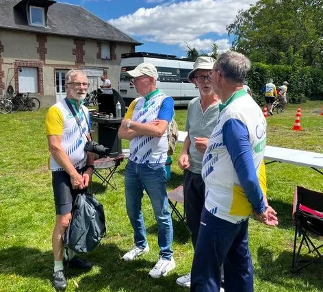 Cyclistes dans l'attente