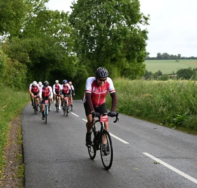 Un de nos cylistes en plein effort