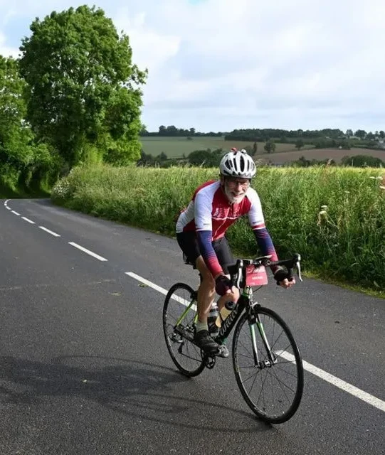 Notre second cyliste en plein effort